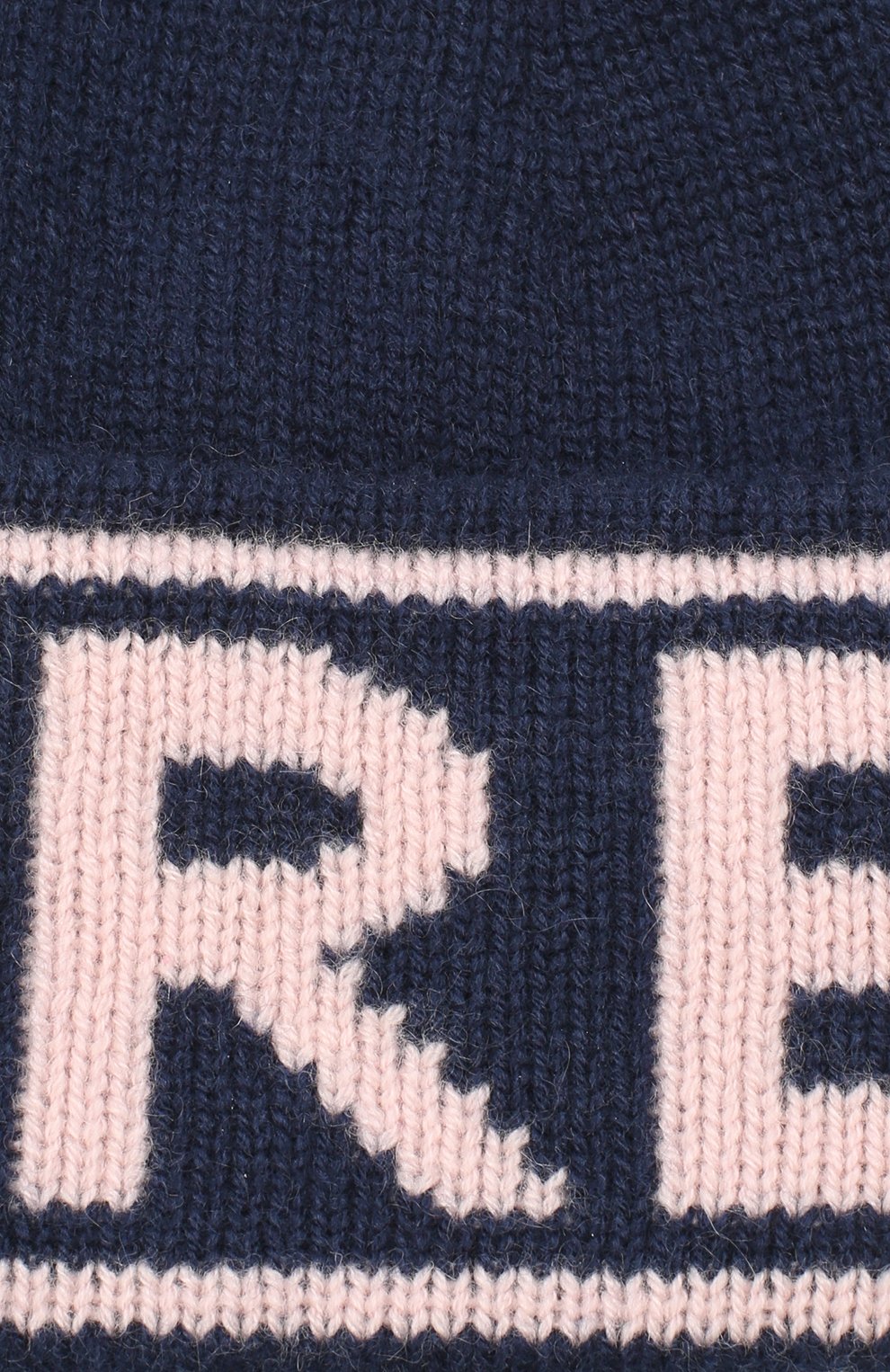Женская кашемировая шапка BURBERRY темно-синего цвета, арт. 8037052 | Фото 3 (Материал: Текстиль, Кашемир, Шерсть)