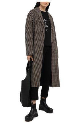 Женская хлопковая футболка EMPORIO ARMANI черного цвета по цене 9700 руб., арт. 3K2T7B/2J95Z | Фото 2 Женская хлопковая футболка EMPORIO ARMANI черного цвета, арт. 3K2T7B/2J95Z | Фото 2