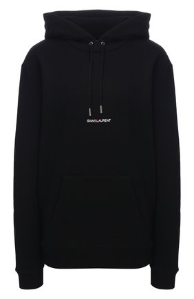 Женский хлопковое худи SAINT LAURENT черного цвета по цене 62550 руб., арт. 464343/YB2EZ | Фото 1 Женский хлопковое худи SAINT LAURENT черного цвета, арт. 464343/YB2EZ | Фото 1