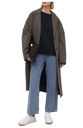 Женский хлопковый свитшот REDVALENTINO темно-синего цвета по цене 36800 руб., арт. VR3MF05Z/5PF | Фото 2 Женский хлопковый свитшот REDVALENTINO темно-синего цвета, арт. VR3MF05Z/5PF | Фото 2 (Рукава: Длинные; Длина (для топов): Стандартные; Женское Кросс-КТ: Свитшот-одежда; Стили: Спорт-шик; Материал внешний: Хлопок)
