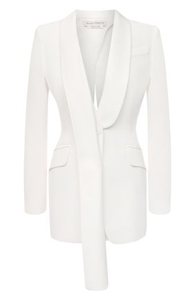 Женский жакет ALEXANDER MCQUEEN белого цвета по цене 221000 руб., арт. 643466/QEAAA | Фото 1 Женский жакет ALEXANDER MCQUEEN белого цвета, арт. 643466/QEAAA | Фото 1