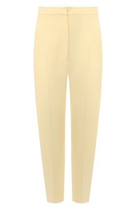Женские брюки из шерсти и шелка ALEXANDER MCQUEEN желтого цвета по цене 93850 руб., арт. 648572/QJAAA | Фото 1 Женские брюки из шерсти и шелка ALEXANDER MCQUEEN желтого цвета, арт. 648572/QJAAA | Фото 1