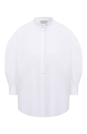 Женская хлопковая рубашка ALEXANDER MCQUEEN белого цвета по цене 64750 руб., арт. 649831/QAAAD | Фото 1 Женская хлопковая рубашка ALEXANDER MCQUEEN белого цвета, арт. 649831/QAAAD | Фото 1