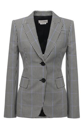 Женский жакет ALEXANDER MCQUEEN серого цвета по цене 199000 руб., арт. 649880/QEACH | Фото 1 Женский жакет ALEXANDER MCQUEEN серого цвета, арт. 649880/QEACH | Фото 1