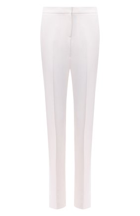Женские шерстяные брюки ALEXANDER MCQUEEN белого цвета по цене 67650 руб., арт. 650075/QJAAC | Фото 1 Женские шерстяные брюки ALEXANDER MCQUEEN белого цвета, арт. 650075/QJAAC | Фото 1