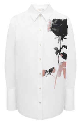 Женская хлопковая рубашка ALEXANDER MCQUEEN белого цвета по цене 69750 руб., арт. 651089/QCAB3 | Фото 1 Женская хлопковая рубашка ALEXANDER MCQUEEN белого цвета, арт. 651089/QCAB3 | Фото 1