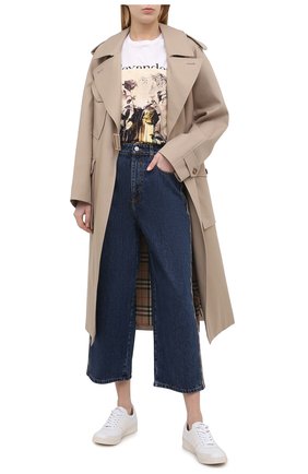 Женская хлопковая футболка ALEXANDER MCQUEEN разноцветного цвета по цене 47700 руб., арт. 651390/QZACL | Фото 2 Женская хлопковая футболка ALEXANDER MCQUEEN разноцветного цвета, арт. 651390/QZACL | Фото 2 (Рукава: Короткие; Стили: Гранж; Длина (для топов): Стандартные; Женское Кросс-КТ: Футболка-одежда; Материал внешний: Хлопок; Принт: С принтом; Региональные ограничения белый список (Axapta Mercury): RU)