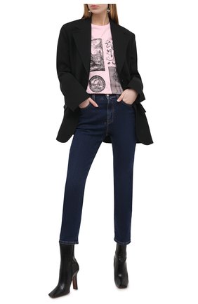 Женская хлопковая футболка ALEXANDER MCQUEEN розового цвета по цене 23050 руб., арт. 651389/QZACK | Фото 2 Женская хлопковая футболка ALEXANDER MCQUEEN розового цвета, арт. 651389/QZACK | Фото 2 (Материал внешний: Хлопок; Рукава: Короткие; Женское Кросс-КТ: Футболка-одежда; Принт: С принтом; Стили: Гранж; Длина (для топов): Стандартные)