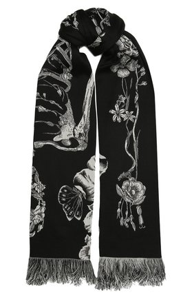 Женская палантин ALEXANDER MCQUEEN черного цвета по цене 56900 руб., арт. 636800/3D12Q | Фото 1 Женская палантин ALEXANDER MCQUEEN черного цвета, арт. 636800/3D12Q | Фото 1