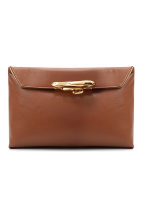 Женский клатч knuckle ALEXANDER MCQUEEN коричневого цвета по цене 172000 руб., арт. 631865/CSRRT | Фото 1 Женский клатч knuckle ALEXANDER MCQUEEN коричневого цвета, арт. 631865/CSRRT | Фото 1