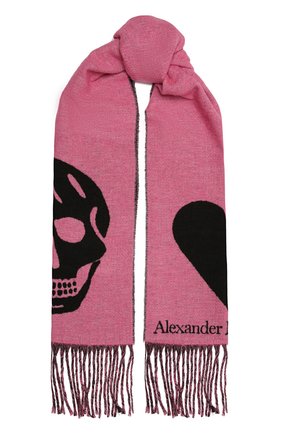 Женский шарф ALEXANDER MCQUEEN розового цвета по цене 34450 руб., арт. 628294/3C78Q | Фото 1 Женский шарф ALEXANDER MCQUEEN розового цвета, арт. 628294/3C78Q | Фото 1 (Материал: Синтетический материал, Текстиль, Шерсть)