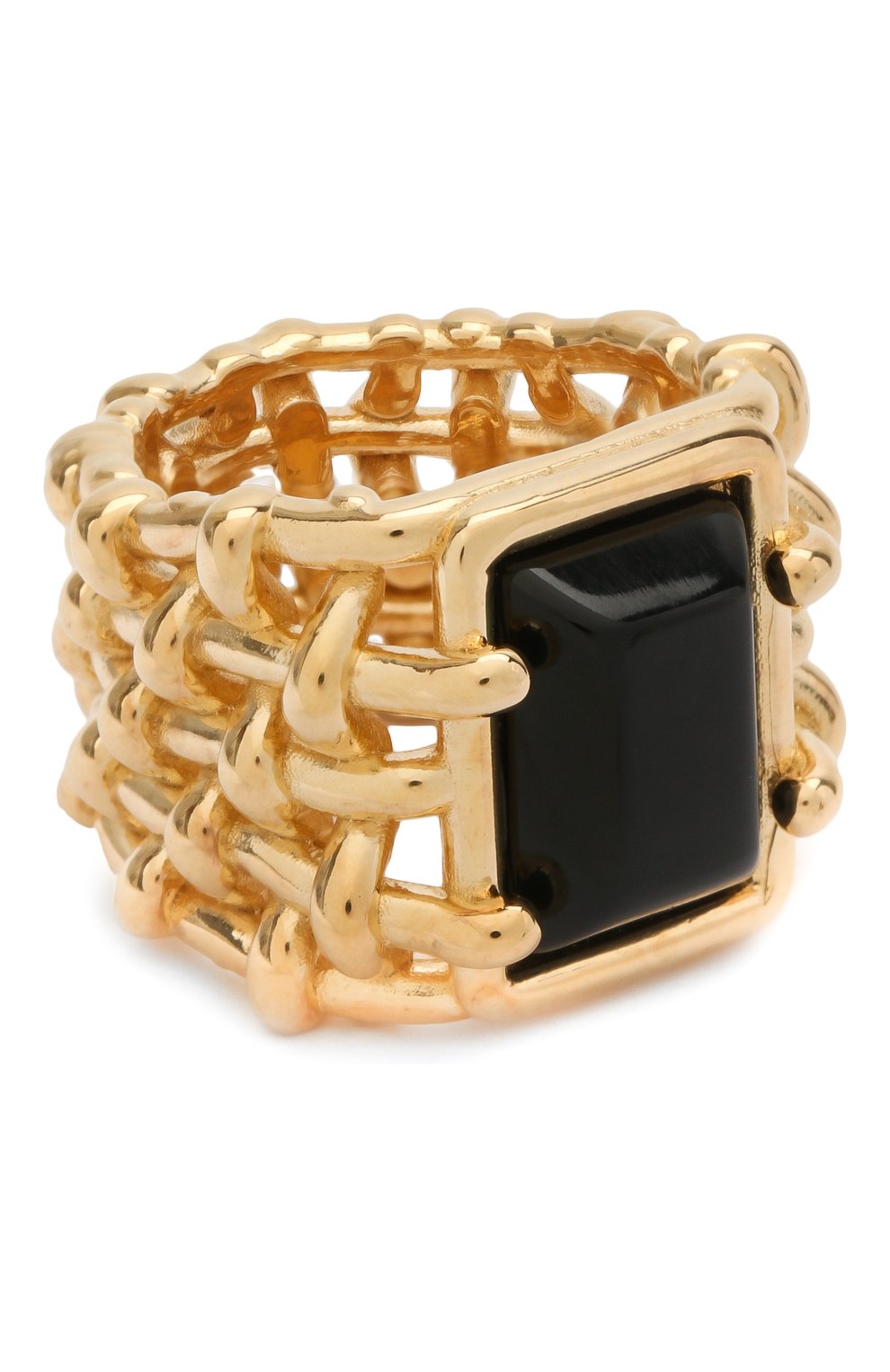 Женское кольцо BOTTEGA VENETA золотого цвета, арт. 649543/VAHU9 | Фото 1 (Материал: Серебро; Региональные ограничения белый список (Axapta Mercury): RU)