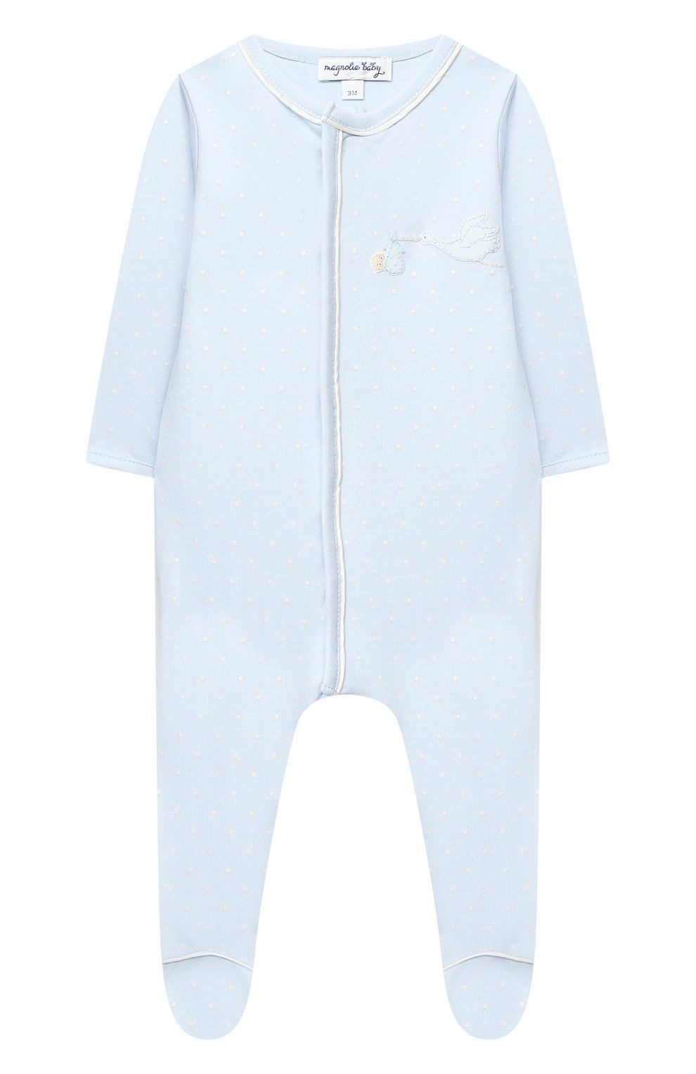 Детский хлопковый комбинезон MAGNOLIA BABY голубого цвета, арт. E103-22-LB | Фото 1