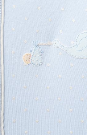 Детский хлопковый комбинезон MAGNOLIA BABY голубого цвета по цене 4460 руб., арт. E103-22-LB | Фото 3 Детский хлопковый комбинезон MAGNOLIA BABY голубого цвета, арт. E103-22-LB | Фото 3