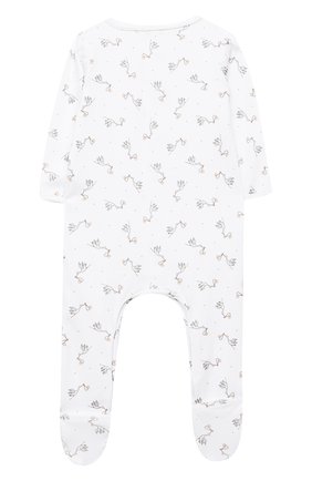 Детский хлопковый комбинезон MAGNOLIA BABY белого цвета по цене 4460 руб., арт. E103-22-WH | Фото 2 Детский хлопковый комбинезон MAGNOLIA BABY белого цвета, арт. E103-22-WH | Фото 2
