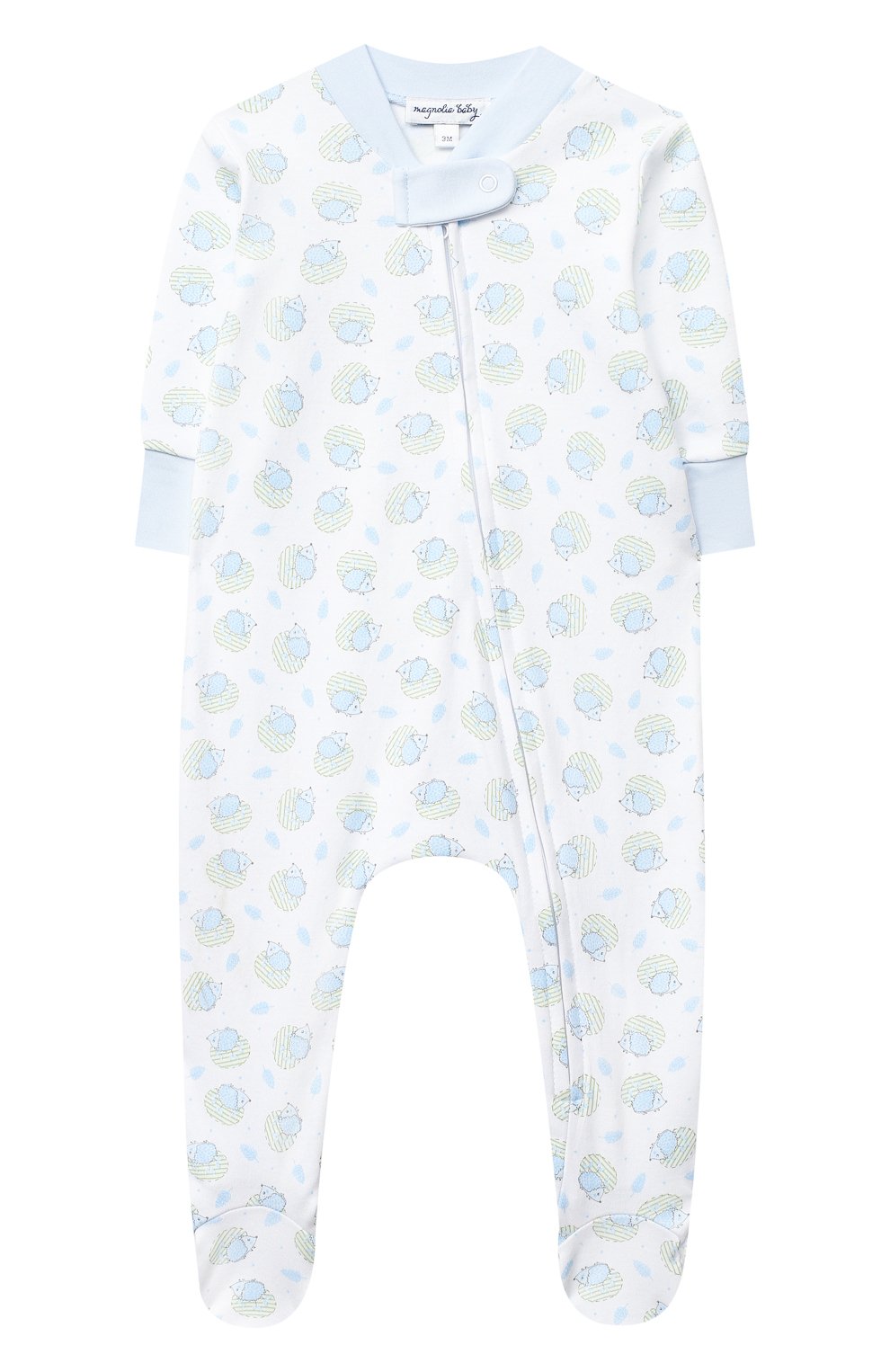 Детский хлопковый комбинезон MAGNOLIA BABY голубого цвета, арт. 861-428P-LB | Фото 1