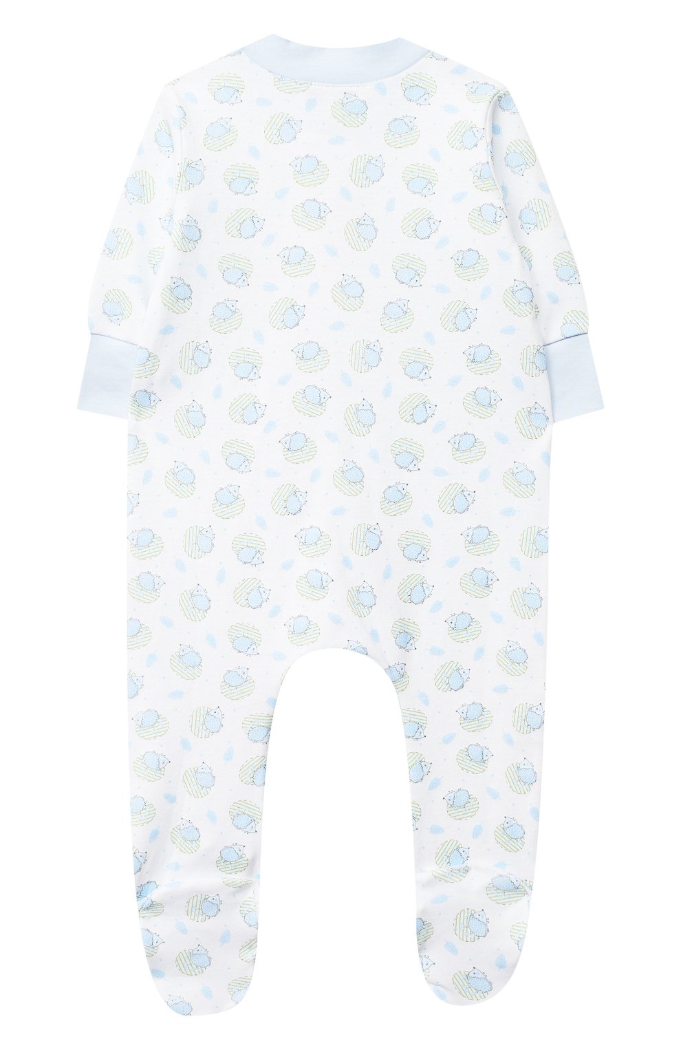 Детский хлопковый комбинезон MAGNOLIA BABY голубого цвета по цене 4460 руб., арт. 861-428P-LB | Фото 2 Детский хлопковый комбинезон MAGNOLIA BABY голубого цвета, арт. 861-428P-LB | Фото 2