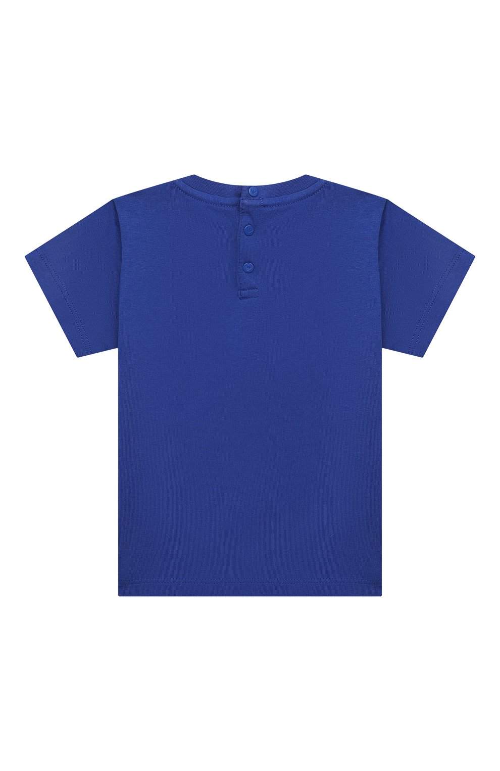 Детский хлопковая футболка EMPORIO ARMANI синего цвета по цене 5575 руб., арт. 3KHTJ2/4J4JZ | Фото 2 Детский хлопковая футболка EMPORIO ARMANI синего цвета, арт. 3KHTJ2/4J4JZ | Фото 2