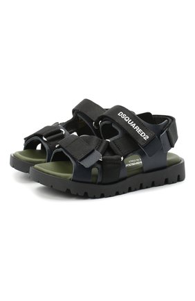 Детские кожаные сандалии DSQUARED2 синего цвета по цене 19000 руб., арт. 67031/KIPS/36-41 | Фото 1 Детские кожаные сандалии DSQUARED2 синего цвета, арт. 67031/KIPS/36-41 | Фото 1