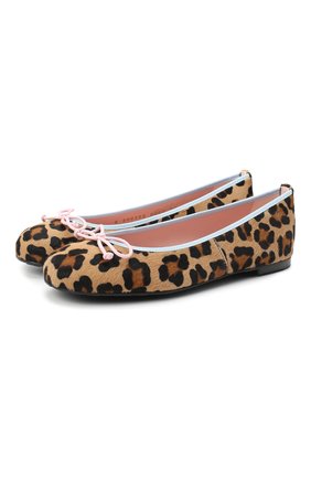 Детские кожаные балетки PRETTY BALLERINAS черно-белого цвета по цене 13400 руб., арт. 48.403-R/MURABI | Фото 1 Детские кожаные балетки PRETTY BALLERINAS черно-белого цвета, арт. 48.403-R/MURABI | Фото 1