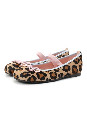Детские кожаные балетки PRETTY BALLERINAS черно-белого цвета по цене 11650 руб., арт. 48.404-R/MURABI | Фото 1 Детские кожаные балетки PRETTY BALLERINAS черно-белого цвета, арт. 48.404-R/MURABI | Фото 1