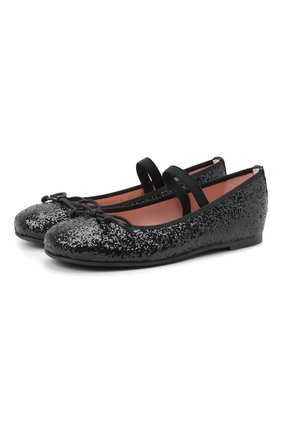 Детские балетки PRETTY BALLERINAS черного цвета по цене 7995 руб., арт. 48.793/KYLIE | Фото 1 Детские балетки PRETTY BALLERINAS черного цвета, арт. 48.793/KYLIE | Фото 1