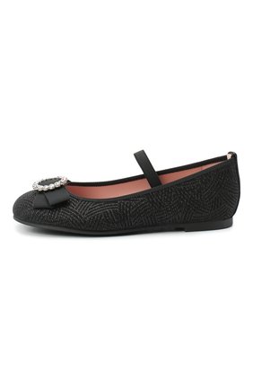 Детские балетки PRETTY BALLERINAS черного цвета по цене 16350 руб., арт. 49.416/QUEEN/ANGELIS | Фото 2 Детские балетки PRETTY BALLERINAS черного цвета, арт. 49.416/QUEEN/ANGELIS | Фото 2 (Материал внешний: Текстиль; Материал внутренний: Натуральная кожа; Региональные ограничения белый список (Axapta Mercury): RU)