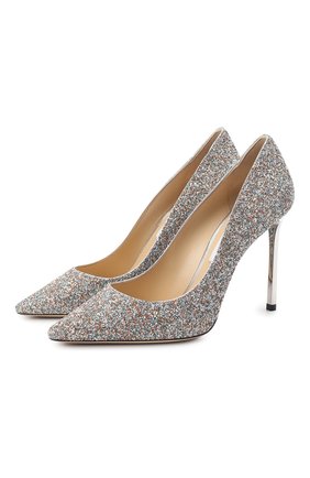 Женские текстильные туфли romy JIMMY CHOO серебряного цвета по цене 50400 руб., арт. R0MY 100/J0Y | Фото 1 Женские текстильные туфли romy JIMMY CHOO серебряного цвета, арт. R0MY 100/J0Y | Фото 1
