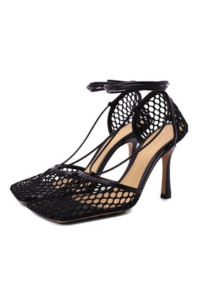 Женские текстильные босоножки stretch BOTTEGA VENETA черного цвета по цене 66250 руб., арт. 651388/VBSD3 | Фото 1 Женские текстильные босоножки stretch BOTTEGA VENETA черного цвета, арт. 651388/VBSD3 | Фото 1