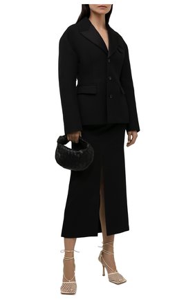 Женские текстильные босоножки stretch BOTTEGA VENETA белого цвета по цене 66250 руб., арт. 651388/VBSD3 | Фото 2 Женские текстильные босоножки stretch BOTTEGA VENETA белого цвета, арт. 651388/VBSD3 | Фото 2