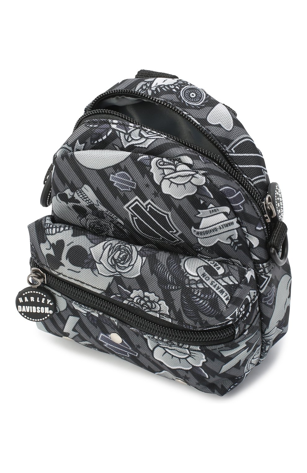 Детская рюкзак HARLEY-DAVIDSON серого цвета, арт. 99668 | Фото 3 (Материал: Текстиль)