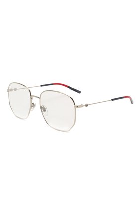 Женские оправа GUCCI серебряного цвета по цене 28500 руб., арт. GG0396 003 | Фото 1 Женские оправа GUCCI серебряного цвета, арт. GG0396 003 | Фото 1