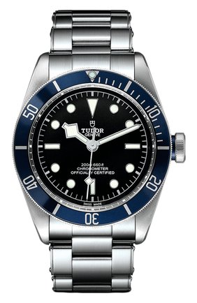 Мужские часы black bay TUDOR бесцветного цвета, арт. 79230B/72060/BLACK | Фото 1 (Цвет циферблата: Чёрный; Механизм: Автомат; Материал корпуса: Сталь)