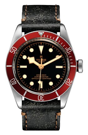 Мужские часы black bay TUDOR бесцветного цвета, арт. 79230R/CALF/BLACK | Фото 1 (Механизм: Автомат; Материал корпуса: Сталь; Цвет циферблата: Чёрный)