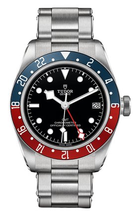 Мужские часы black bay gmt TUDOR бесцветного цвета, арт. 79830RB/72060/BLACK | Фото 1 (Механизм: Автомат; Материал корпуса: Сталь; Цвет циферблата: Чёрный)