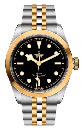 Мужские часы black bay 41 s&g TUDOR бесцветного цвета, арт. 79543/65383/BLACK | Фото 1 (Цвет циферблата: Чёрный; Материал корпуса: Сталь и жёлтое золото; Механизм: Автомат)
