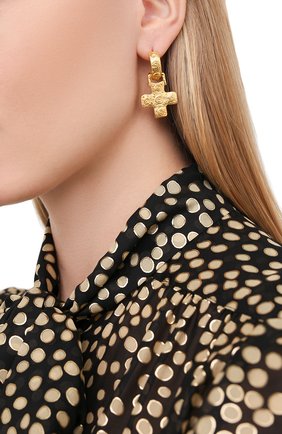 Женские серьги varya COPINE JEWELRY золотого цвета по цене 22000 руб., арт. VARYA | Фото 2 Женские серьги varya COPINE JEWELRY золотого цвета, арт. VARYA | Фото 2 (Региональные ограничения белый список (Axapta Mercury): RU; Материал: Металл)