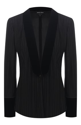 Женский жакет GIORGIO ARMANI черного цвета по цене 266000 руб., арт. 6HAG65/AJKFZ | Фото 1 Женский жакет GIORGIO ARMANI черного цвета, арт. 6HAG65/AJKFZ | Фото 1