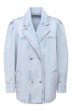 Женская джинсовая куртка ISABEL MARANT ETOILE голубого цвета по цене 54450 руб., арт. VE1575-21P019E/LUCINDAWF | Фото 1 Женская джинсовая куртка ISABEL MARANT ETOILE голубого цвета, арт. VE1575-21P019E/LUCINDAWF | Фото 1