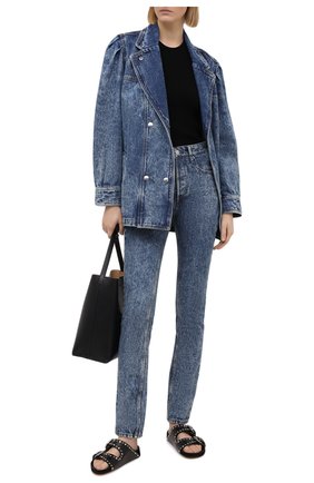 Женские джинсы ISABEL MARANT ETOILE синего цвета по цене 24350 руб., арт. PA1857-21P019E/BILIANASR | Фото 2 Женские джинсы ISABEL MARANT ETOILE синего цвета, арт. PA1857-21P019E/BILIANASR | Фото 2
