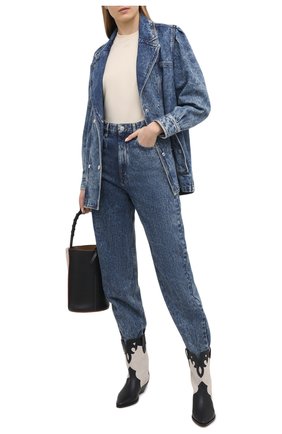 Женские джинсы ISABEL MARANT ETOILE синего цвета по цене 24350 руб., арт. PA1851-21P019E/C0RSYSR | Фото 2 Женские джинсы ISABEL MARANT ETOILE синего цвета, арт. PA1851-21P019E/C0RSYSR | Фото 2