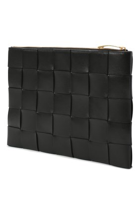 Женская кожаная косметичка BOTTEGA VENETA черного цвета по цене 85650 руб., арт. 652931/VCQC1 | Фото 2 Женская кожаная косметичка BOTTEGA VENETA черного цвета, арт. 652931/VCQC1 | Фото 2