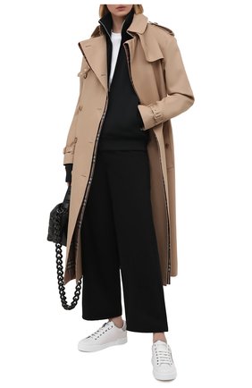 Женские кожаные кеды portofino DOLCE & GABBANA серебряного цвета по цене 47500 руб., арт. CK1602/AN298 | Фото 2 Женские кожаные кеды portofino DOLCE & GABBANA серебряного цвета, арт. CK1602/AN298 | Фото 2