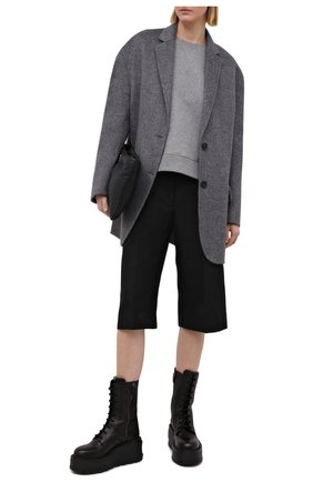 Женский хлопковый свитшот REDVALENTINO серого цвета по цене 26850 руб., арт. VR3MF06B/5PG | Фото 2 Женский хлопковый свитшот REDVALENTINO серого цвета, арт. VR3MF06B/5PG | Фото 2