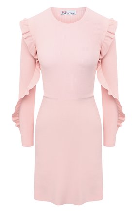 Женское платье REDVALENTINO светло-розового цвета по цене 46950 руб., арт. VR3KD02B/5P4 | Фото 1 Женское платье REDVALENTINO светло-розового цвета, арт. VR3KD02B/5P4 | Фото 1 (Материал внешний: Синтетический материал, Вискоза; Случай: Коктейльный; Рукава: Длинные; Стили: Романтичный; Женское Кросс-КТ: Платье-одежда; Длина Ж (юбки, платья, шорты): Мини)