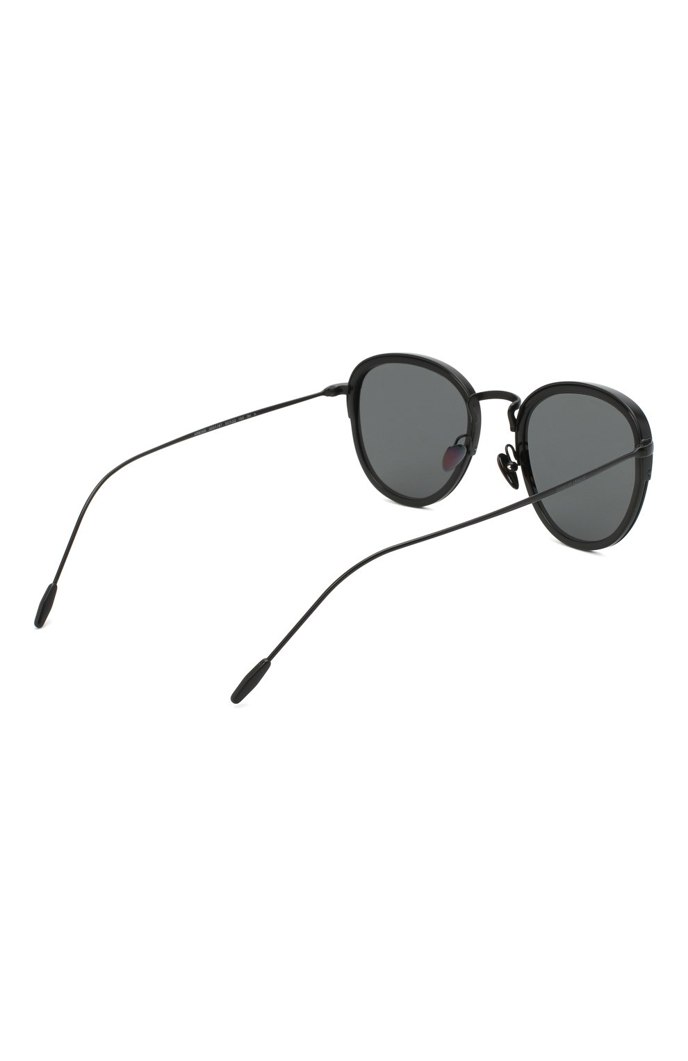 Мужские солнцезащитные очки GIORGIO ARMANI черного цвета, арт. AR6068 | Фото 4 (Кросс-КТ: С/з-мужское; Тип очков: С/з; Очки форма: Овальные; Оптика Гендер: оптика-мужское)