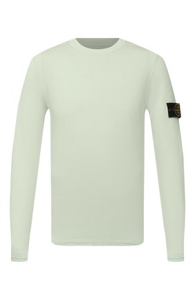Мужской хлопковый джемпер STONE ISLAND салатового цвета по цене 16950 руб., арт. 7415502B0 | Фото 1 Мужской хлопковый джемпер STONE ISLAND салатового цвета, арт. 7415502B0 | Фото 1