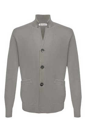 Мужской хлопковый кардиган BRUNELLO CUCINELLI серого цвета по цене 88200 руб., арт. M2872711 | Фото 1 Мужской хлопковый кардиган BRUNELLO CUCINELLI серого цвета, арт. M2872711 | Фото 1