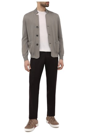 Мужской хлопковый кардиган BRUNELLO CUCINELLI серого цвета по цене 88200 руб., арт. M2872711 | Фото 2 Мужской хлопковый кардиган BRUNELLO CUCINELLI серого цвета, арт. M2872711 | Фото 2