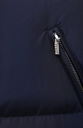 Мужская утепленная куртка ZILLI SPORT темно-синего цвета, арт. MAU-ZS007-00000/0001 | Фото 5 (Кросс-КТ: Куртка; Материал внешний: Шелк, Синтетический материал; Рукава: Длинные; Длина (верхняя одежда): До середины бедра; Региональные ограничения белый список (Axapta Mercury): RU; Мужское Кросс-КТ: утепленные куртки; Материал подклада: Шелк; Стили: Кэжуэл)